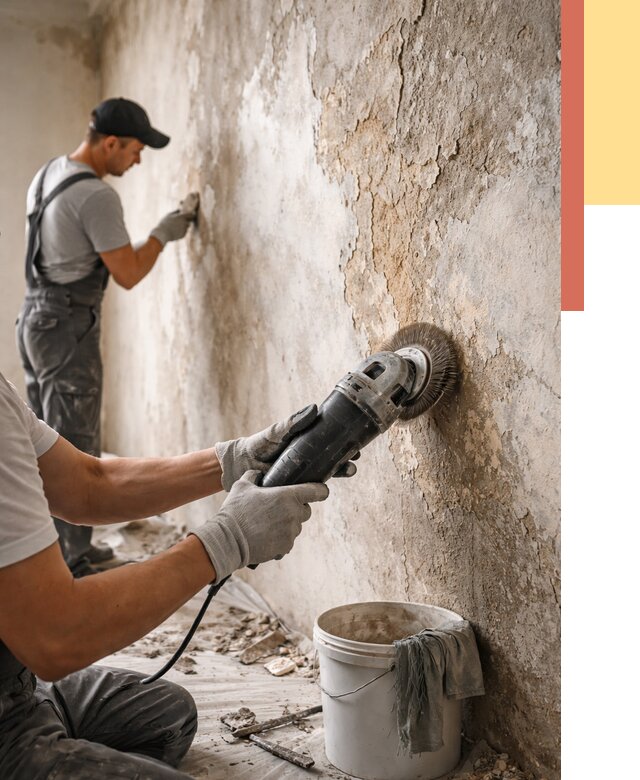 Снятие и удаление краски со стен в Электростали от 2127 руб. — ОТДЕЛОЧНИК-Элк