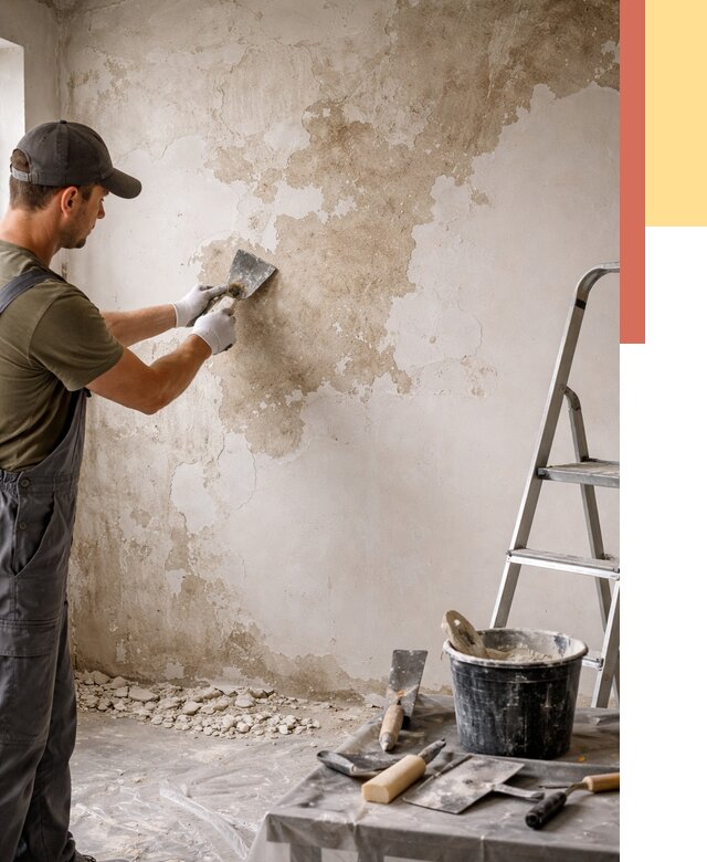 Снятие старой шпаклевки в Электростали от 1874 руб. — быстро и недорого | ОТДЕЛОЧНИК-Элк