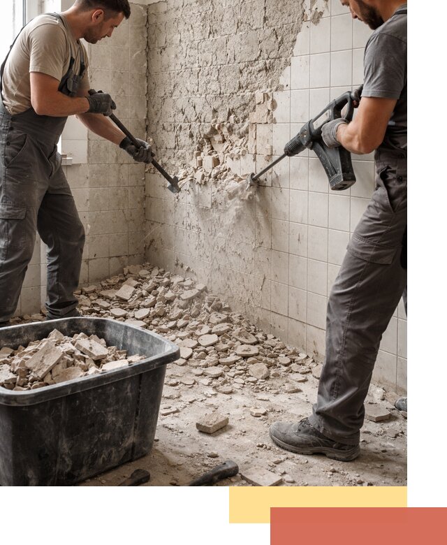 Демонтаж плитки со стен в Электростали быстро и аккуратно