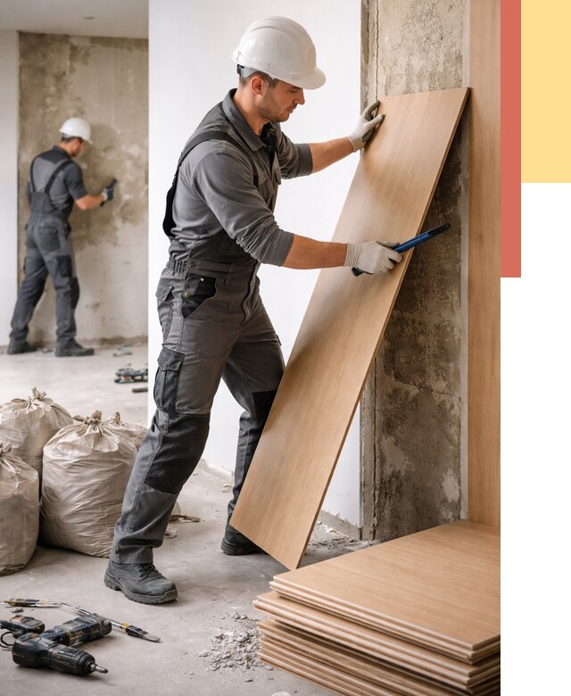 Демонтаж стеновых панелей в Электростали от 3546 руб. за м² быстро и недорого | ОТДЕЛОЧНИК-Элк