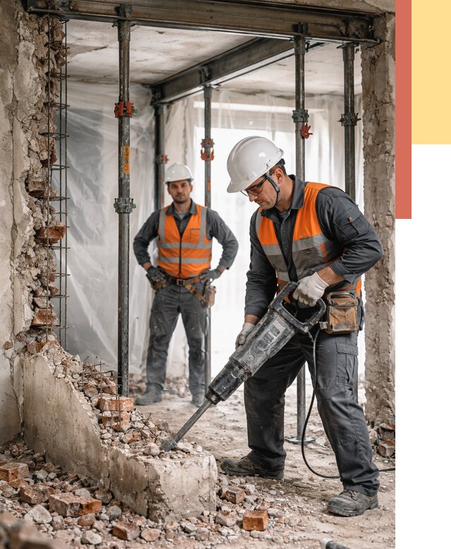 Снос несущих стен в Электростали от 10383 руб. — демонтаж несущей стены под ключ | ОТДЕЛОЧНИК-Элк