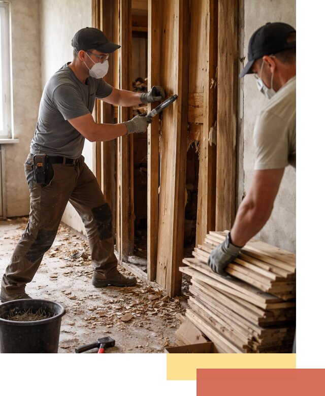 Демонтаж деревянных перегородок в Электростали быстро и аккуратно