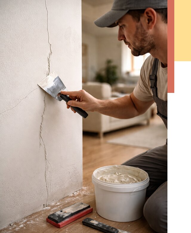 Заделка трещин и сколов в Электростали от 2482 руб. — быстро и недорого | ОТДЕЛОЧНИК-Элк