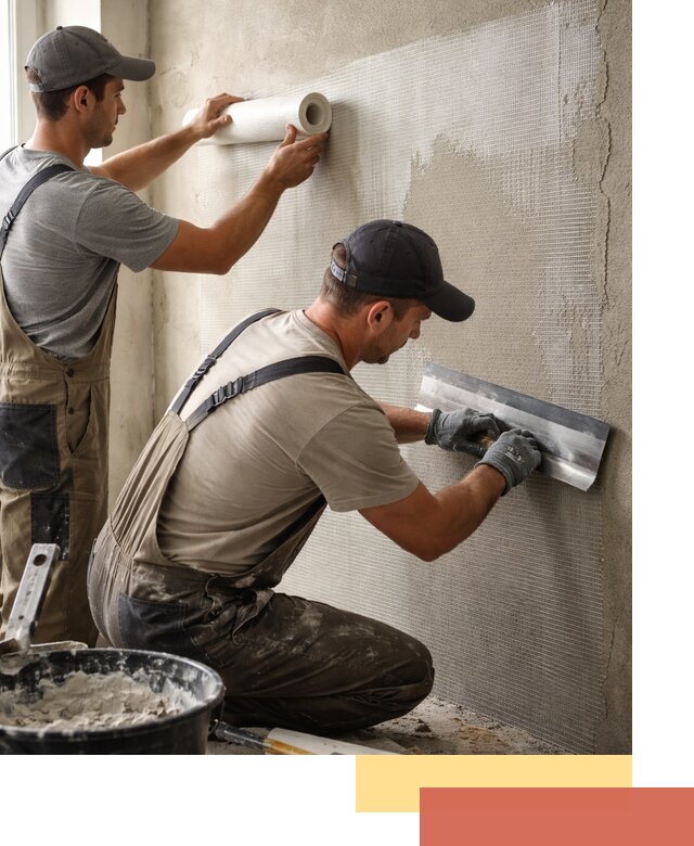 Армирование стен стеклосеткой в Электростали для прочной отделки