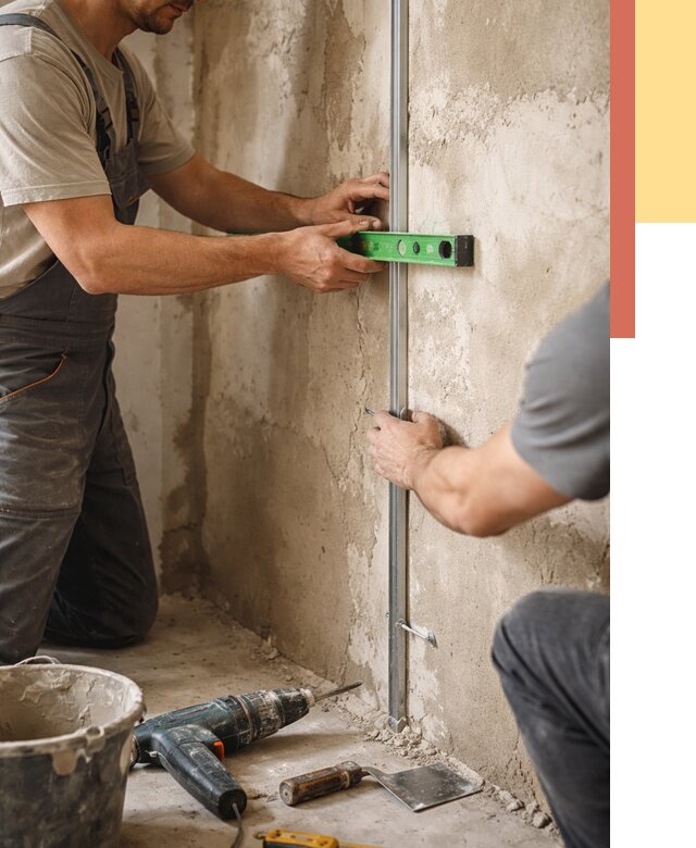 Установка штукатурных маяков в Электростали от 7091 руб. — быстро и недорого | ОТДЕЛОЧНИК-Элк