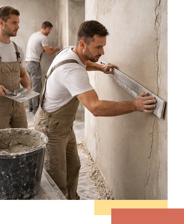 Штукатурка стен без маяков в Электростали быстро и качественно