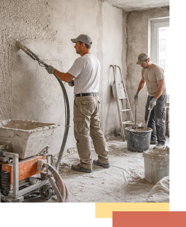 Машинная штукатурка стен в Электростали — быстро и качественно