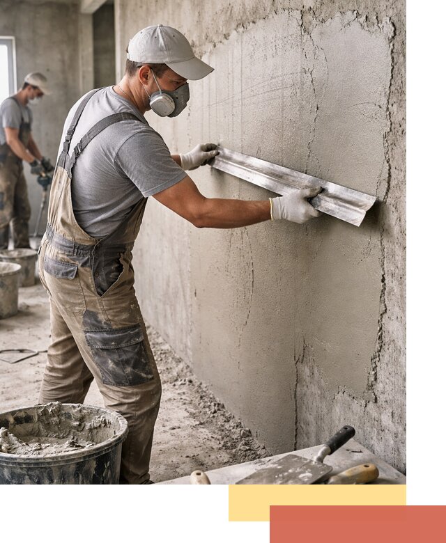 Штукатурка бетонных стен в Электростали качественно и долговечно