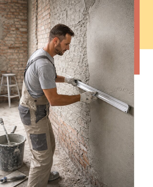 Штукатурка кирпичных стен в Электростали от 4559 руб/м2 — быстро и недорого | ОТДЕЛОЧНИК-Элк