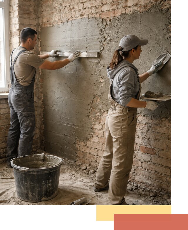 Штукатурка кирпичных стен в Электростали — качественно и надежно