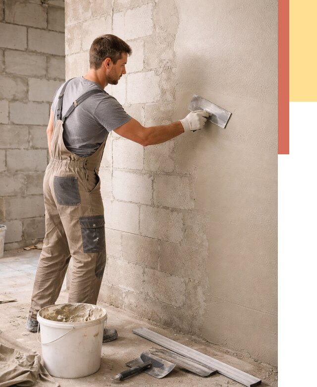 Штукатурка стен из газобетона в Электростали от 2127 руб./м2 — быстро и недорого | ОТДЕЛОЧНИК-Элк