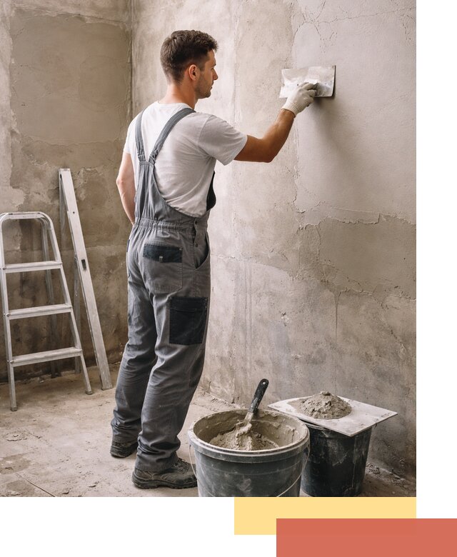 Штукатурка стен в ванной под ключ в Электростали