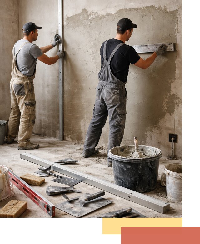 Профессиональная штукатурка стен под плитку в Электростали