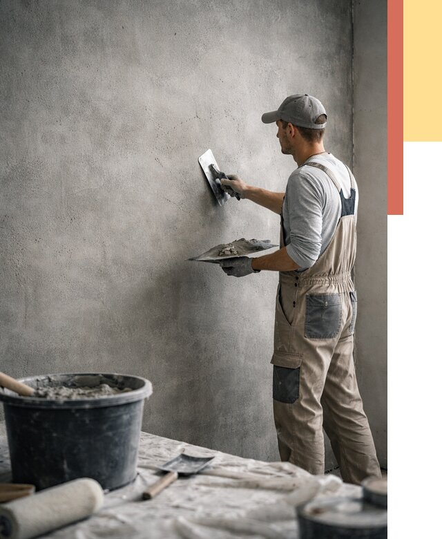 Декоративная штукатурка под бетон в Электростали от 2533 руб./м² — нанесение под ключ | ОТДЕЛОЧНИК-Элк