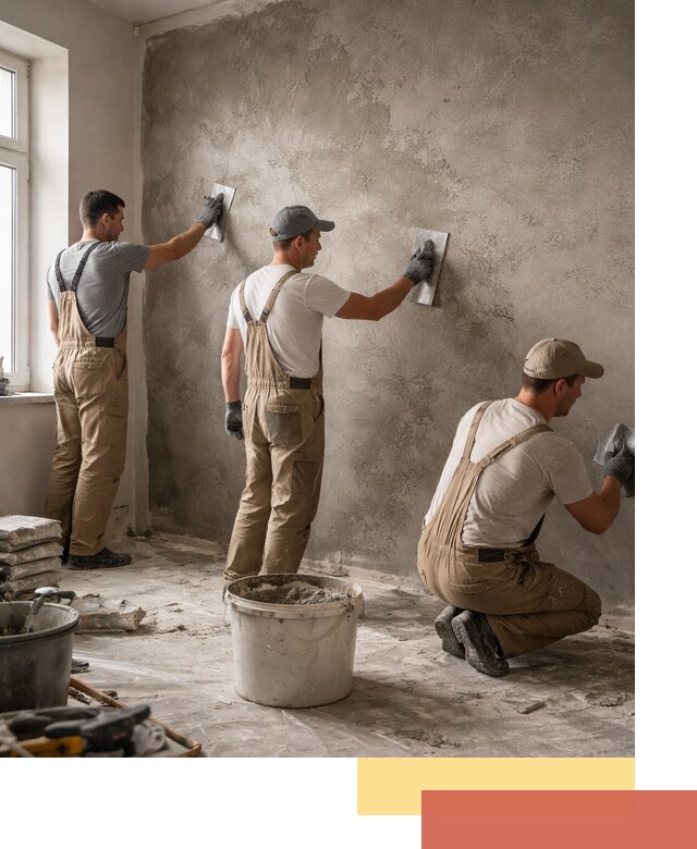 Декоративная штукатурка под бетон в Электростали для стен и потолков