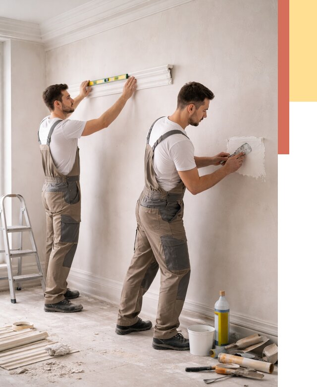 Монтаж лепнины на стены в Электростали от 4559 руб. — недорого, быстро | ОТДЕЛОЧНИК-Элк