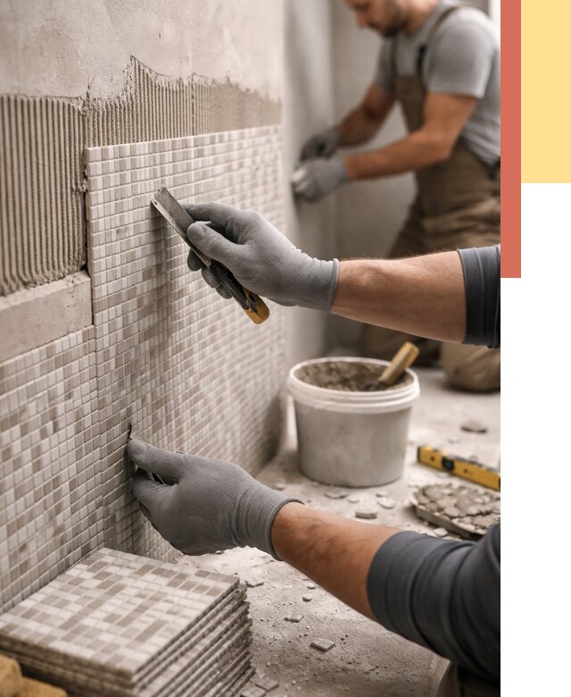 Облицовка стен мозаикой в Электростали от 3242 руб/м2 — укладка мозаики на стены | ОТДЕЛОЧНИК-Элк