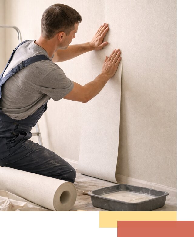 Поклейка флизелиновых обоев в Электростали качественно и быстро