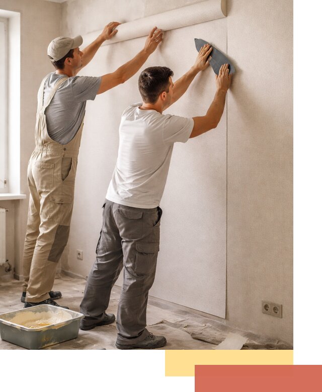 Поклейка виниловых обоев в Электростали профессионально и качественно