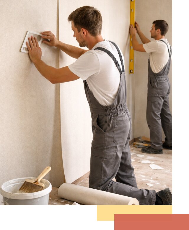 Поклейка бумажных обоев в Электростали качественно и недорого