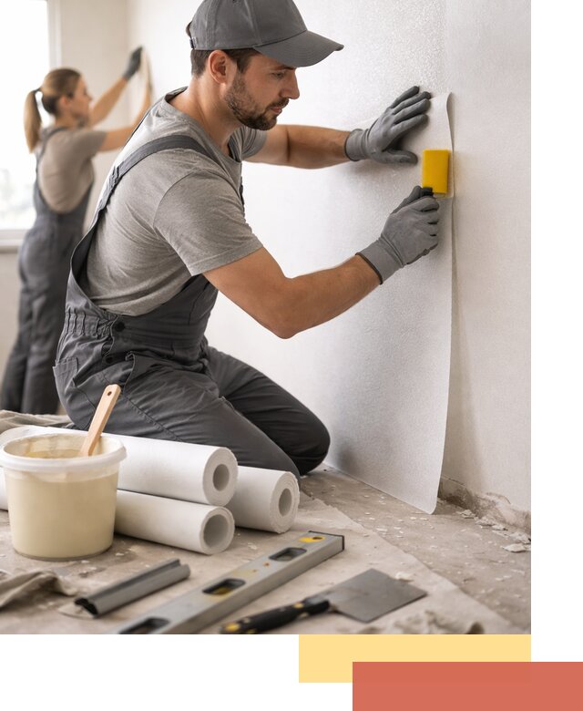 Поклейка стеклообоев профессионально в Электростали