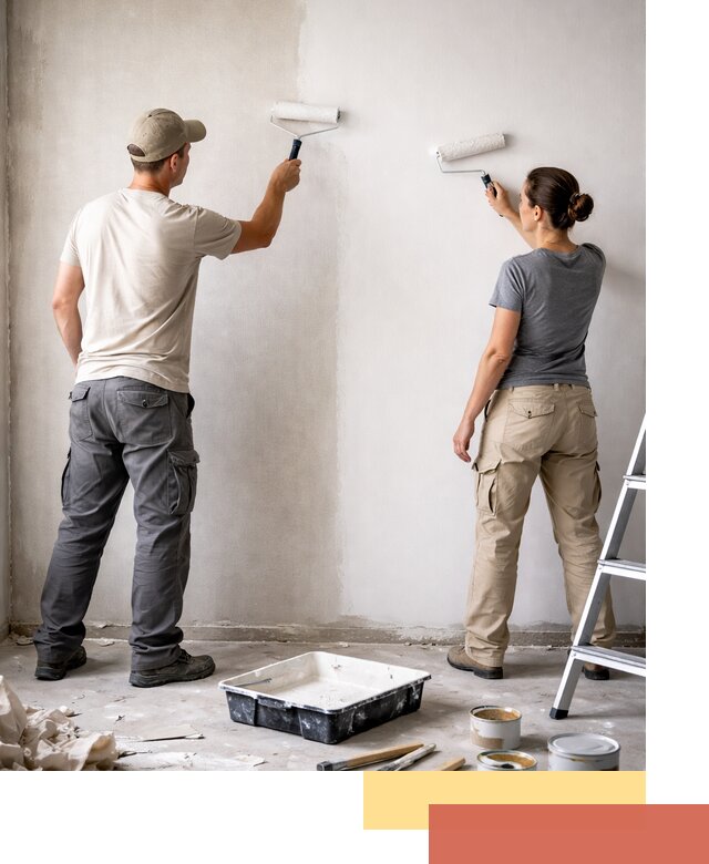 Окраска стен по стеклохолсту в Электростали качественно и долговечно