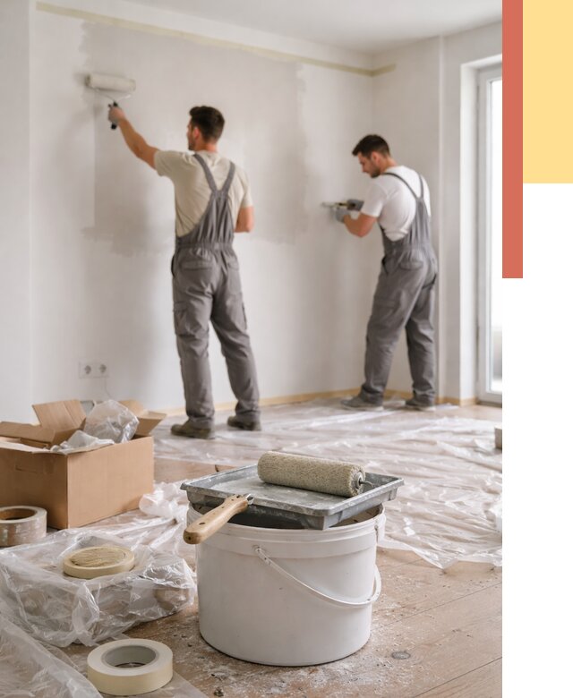 Покраска стен в квартире в Электростали от 2533 руб/м2 — быстро и недорого | ОТДЕЛОЧНИК-Элк