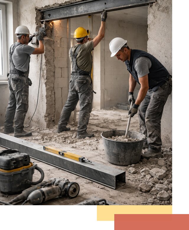 Создание проемов в стенах и несущих конструкциях в Электростали