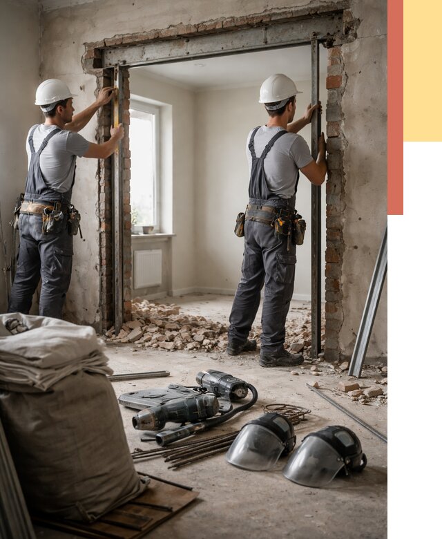 Расширение дверного проема в Электростали от 12663 руб. под ключ | ОТДЕЛОЧНИК-Элк