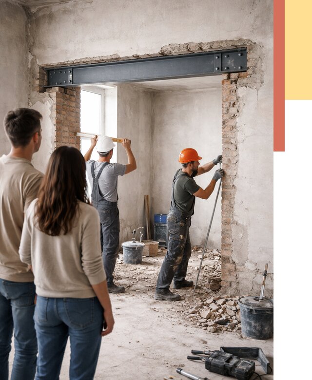 Усиление проема в стене в Электростали от 9624 руб. — усиление дверного проема металлоконструкцией | ОТДЕЛОЧНИК-Элк