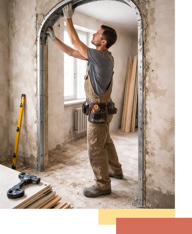 Устройство арочного проема в Электростали под ключ