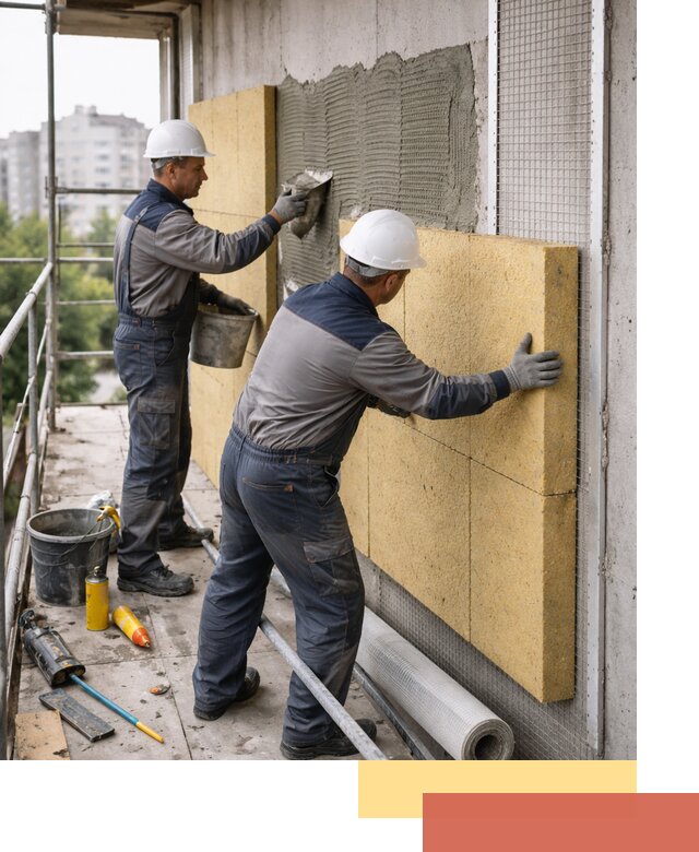 Утепление стен зданий и домов в Электростали качественно и надежно