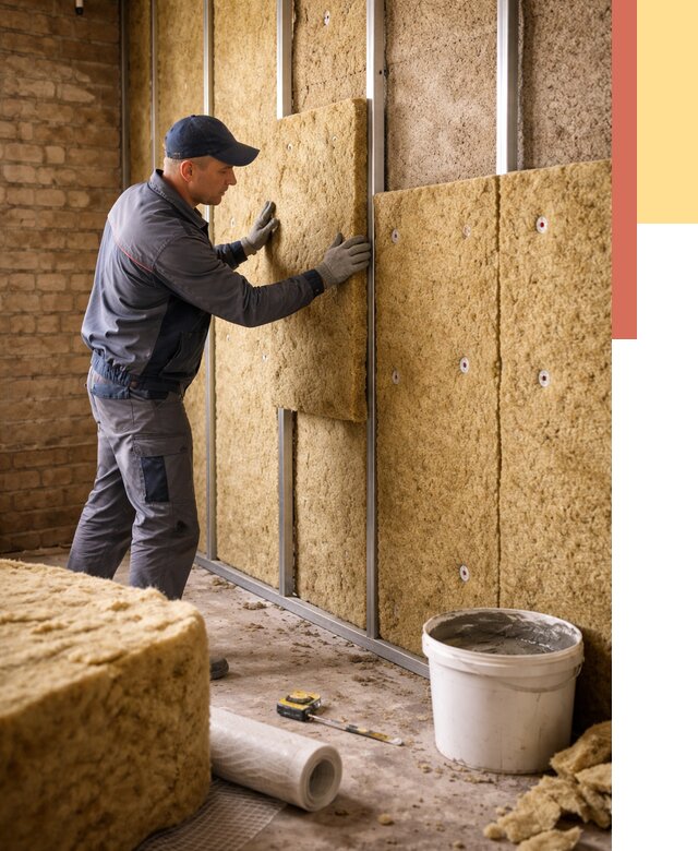 Утепление стен минватой в Электростали от 1368 руб./м2 — недорого и быстро | ОТДЕЛОЧНИК-Элк