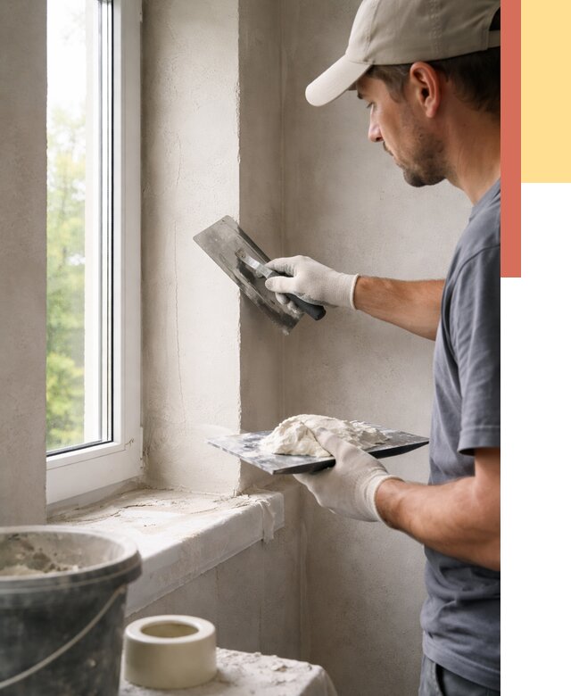 Штукатурка откосов в Электростали от 4559 руб/м² — услуги и выравнивание под ключ | ОТДЕЛОЧНИК-Элк