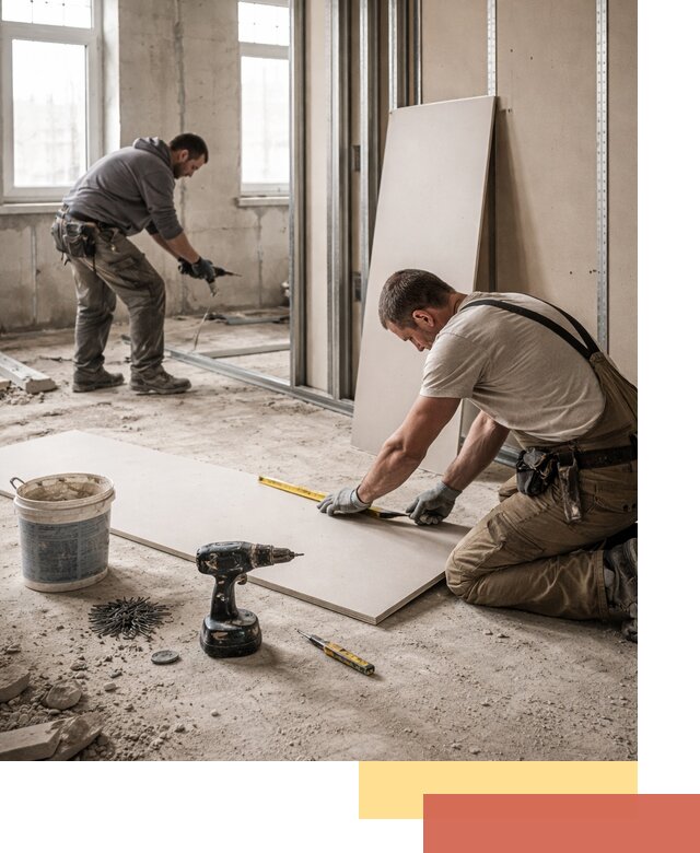 Кладка перегородок из ПГП под ключ в Электростали