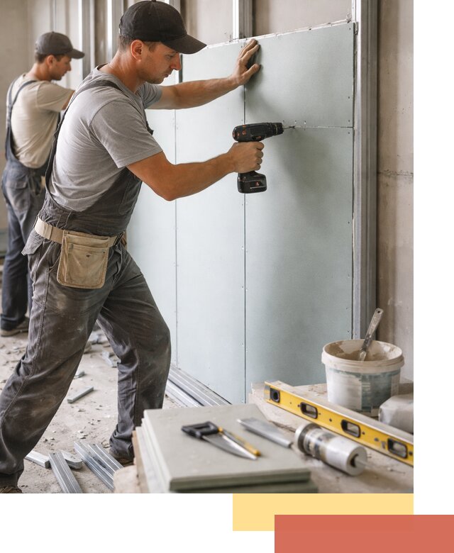 Кладка влагостойких перегородок ПГП в Электростали