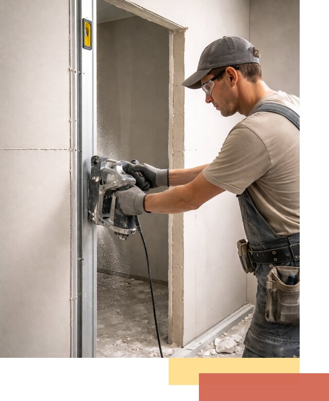 Устройство дверного проема в перегородке в Электростали