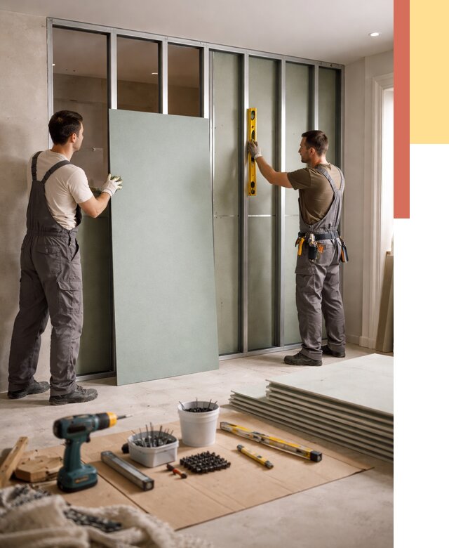 Перегородка из влагостойкого гипсокартона в Электростали от 4862 руб. — монтаж под ключ | ОТДЕЛОЧНИК-Элк