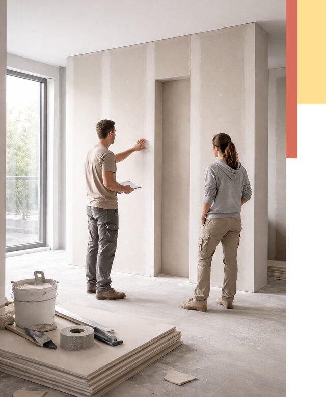 Зонирующая перегородка из гипсокартона в Электростали от 2836 руб. под ключ | ОТДЕЛОЧНИК-Элк