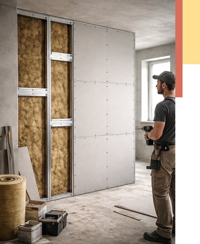 Усиленная перегородка под навеску в Электростали от 12966 руб. — монтаж под ключ | ОТДЕЛОЧНИК-Элк