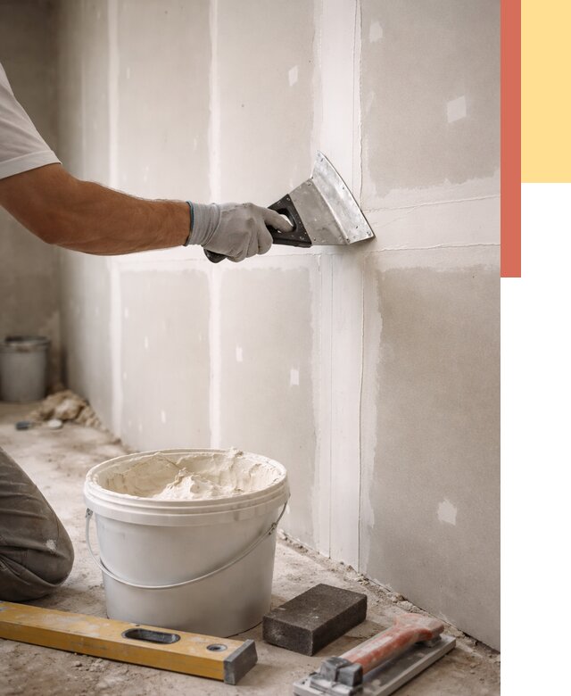 Шпаклевка перегородок из гипсокартона в Электростали от 2533 руб. — услуги ОТДЕЛОЧНИК-Элк