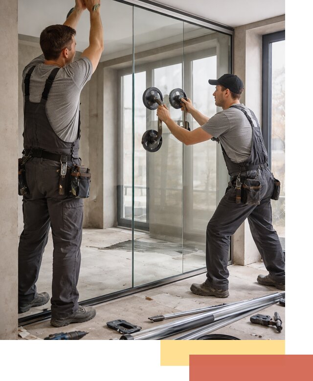 Цельностеклянные перегородки под ключ в Электростали