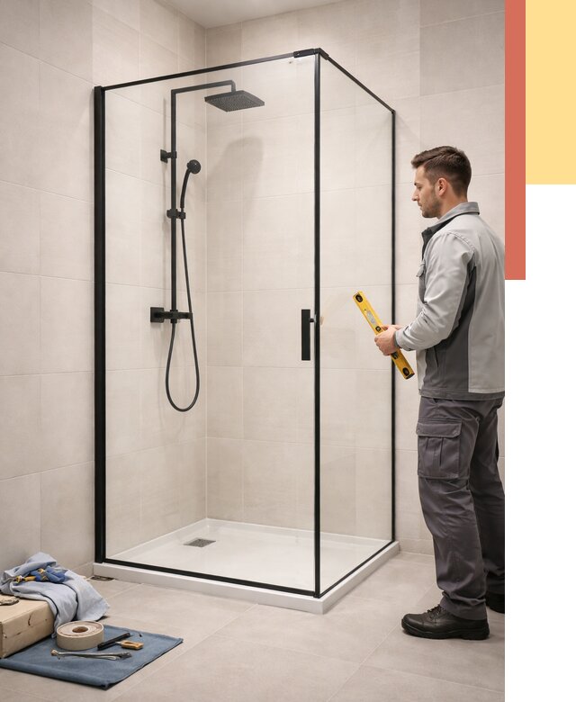 Стеклянные перегородки для душа в Электростали от 12663 руб. | Монтаж под ключ — ОТДЕЛОЧНИК-Элк