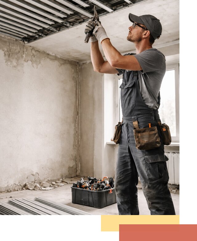 Демонтаж реечного потолка в Электростали быстро и аккуратно