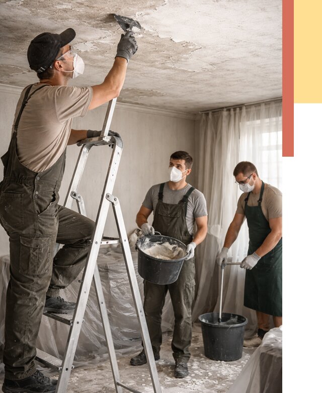 Удаление побелки с потолка в Электростали от 2533 руб. быстро и недорого | ОТДЕЛОЧНИК-Элк