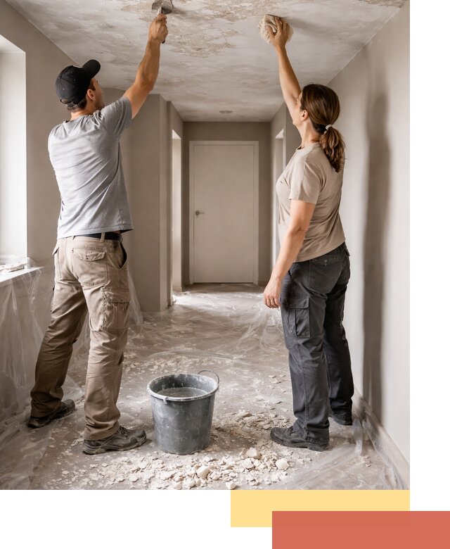 Удаление побелки с потолка в Электростали — быстро и аккуратно