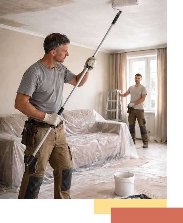 Грунтовка потолка в Электростали — подготовка под покраску и отделку