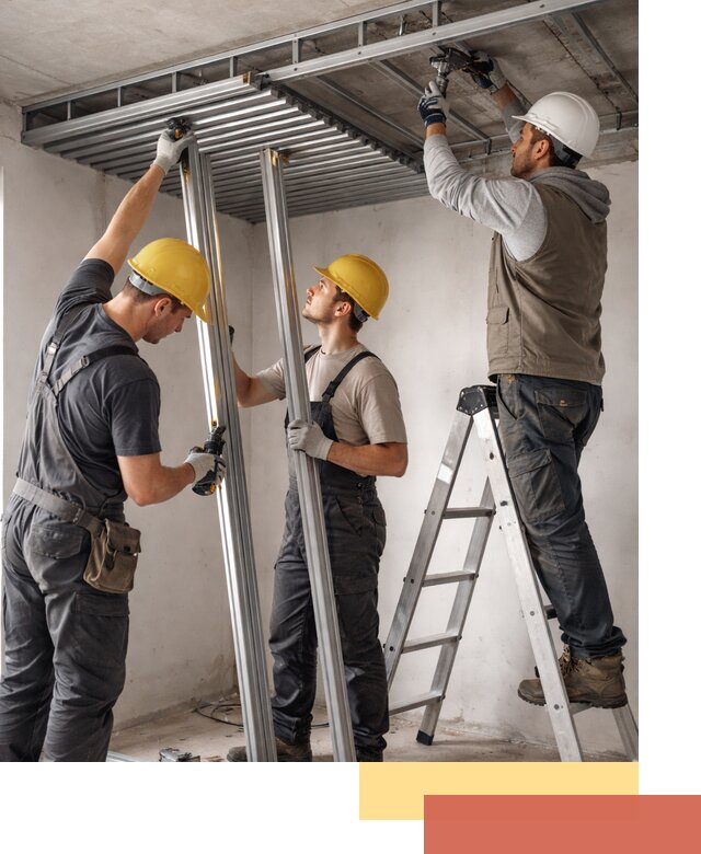 Монтаж реечного потолка под ключ в Электростали