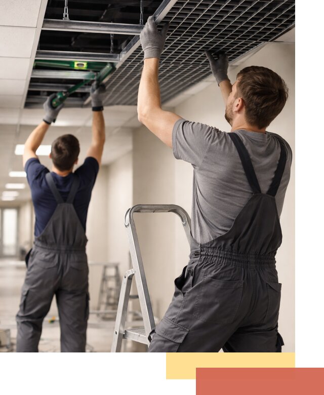 Монтаж потолка Грильято в Электростали: установка под ключ качественно