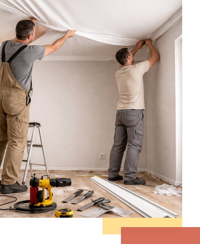 Монтаж ПВХ натяжного потолка в Электростали качественно и быстро